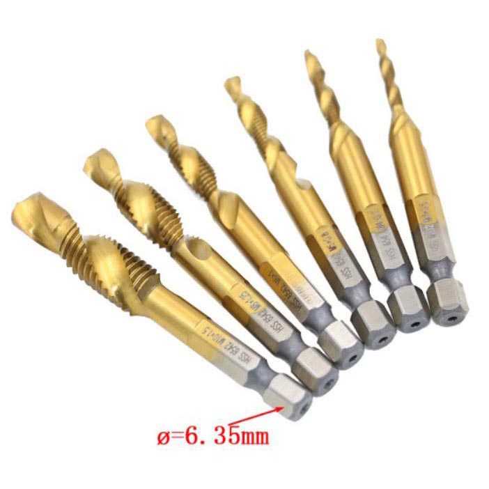 TG-DFA WALFRONT Mata Bor Drill Bit Countersink HSS M3-M10 6 PCS