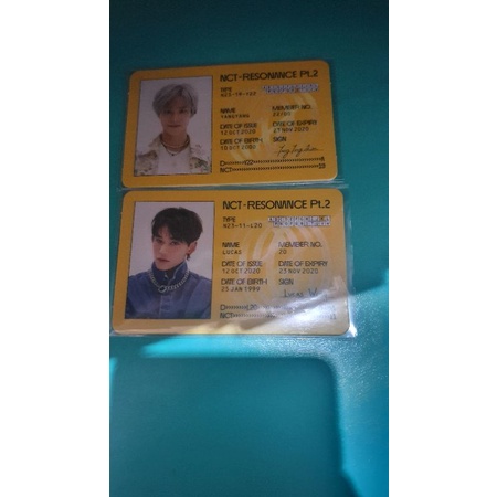 [BACA DESC] ID CARD LUCAS PAIR YANGYANG