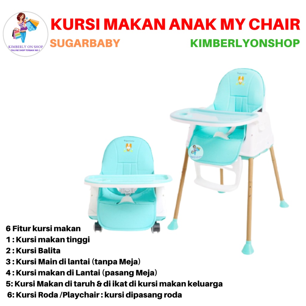 Kursi Makan Bayi Anak My Chair Baby Booster &amp; High Chair Sugarbaby