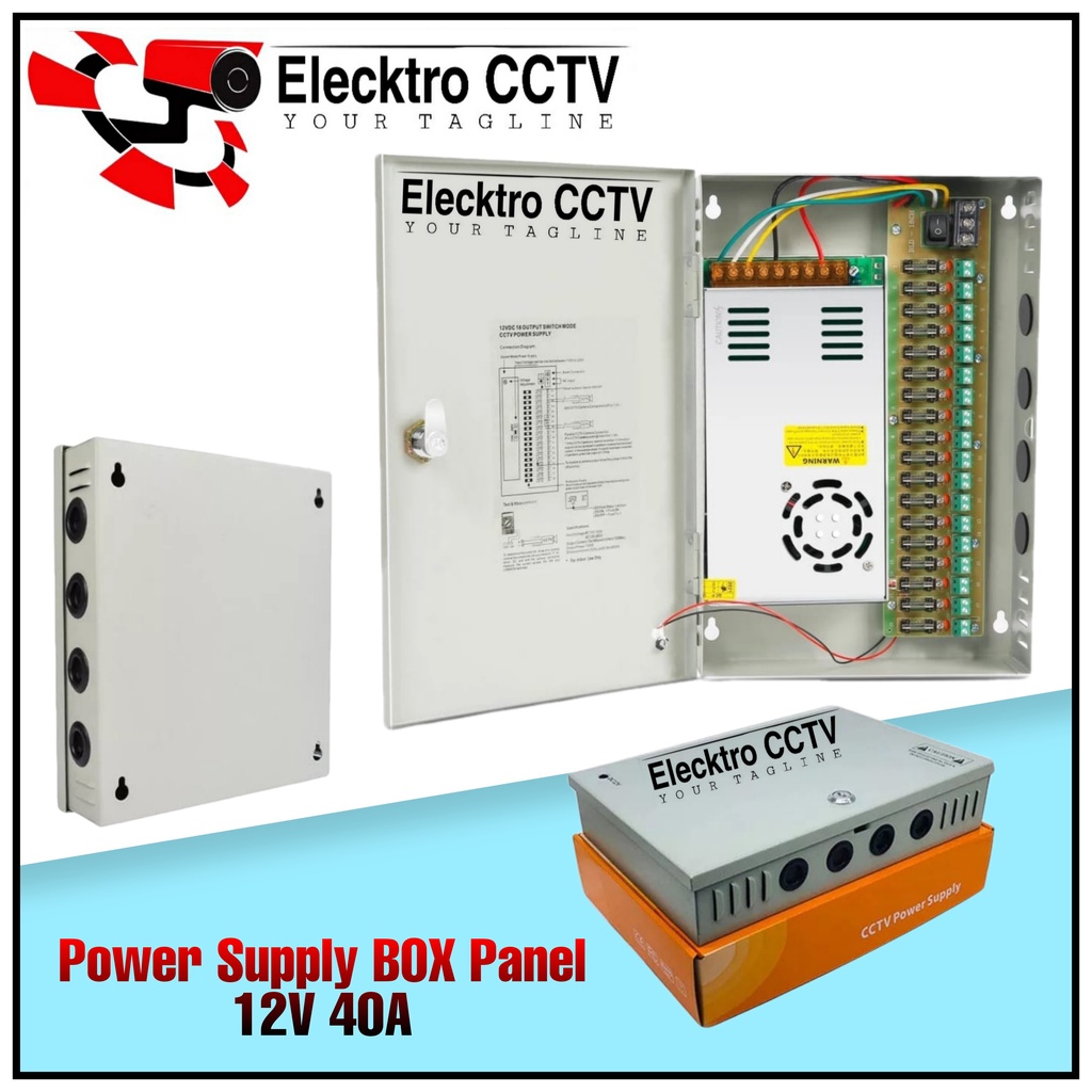 PSU Power Supply BOX Panel 12V 40A