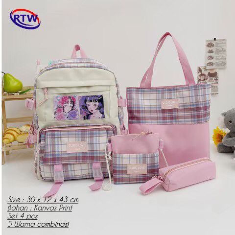 Tas ransel perempuan sekolah / tas korea outdoor / tas ransel cewe dewasa