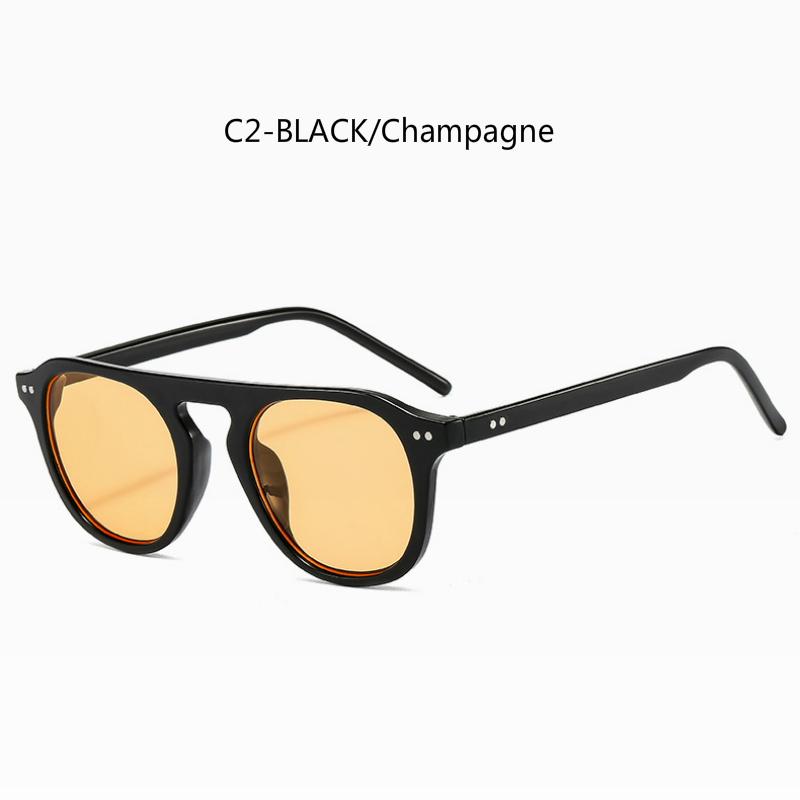 Fashion European and American personality retro ins street shooting men and women sunglasses metal hinges