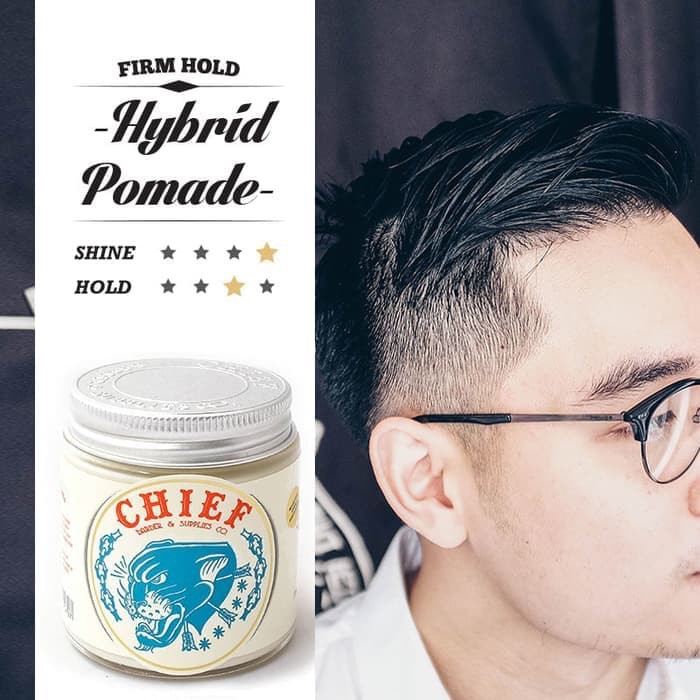 Chief Pomade Hybrid Panthera White Firm Hold Pomade ( Free Sisir Carbon)