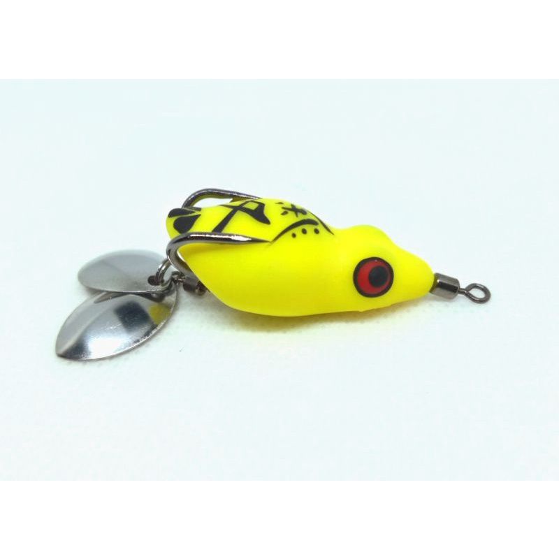 SOFT FROG BEBEK MINI DOUBLE BLADE  3CM I UMPAN CASTING IKAN GA US DAN TOMAN