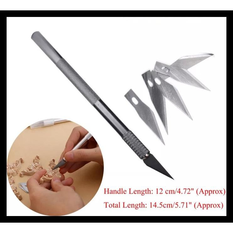

New Collection Paling Murah Flash Sale 1 Set Hobby Knife, Art Knife, Pisau, Art Pen Knife Kf73