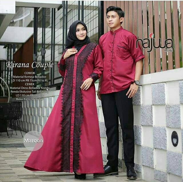 PROMO !!! BISA COD/ Sarimbit pasangan/ Sarimbit keluarga / Kirana Couple (Dress + Kemeja)