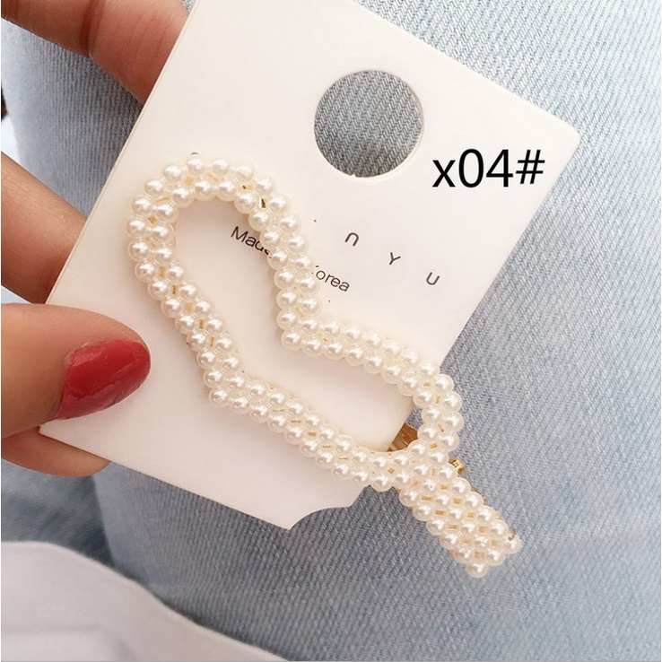 Alloy Rabbit Peach Beloved Butterfly Knot with Pearl Mesh  Hair clip