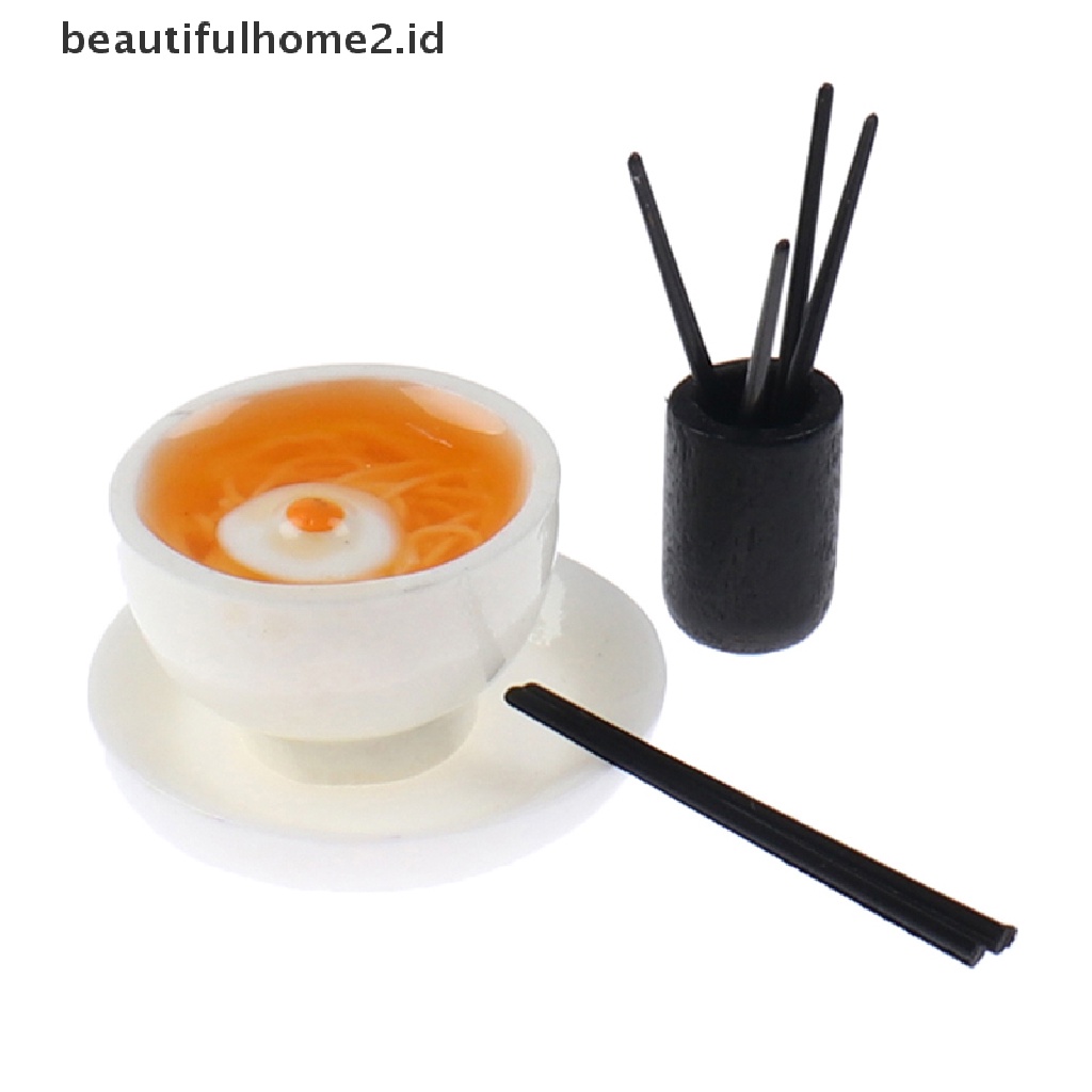 (beautifulhome2.id) 1 Set Mainan Miniatur Ramen Jepang Untuk Aksesoris Rumah Boneka