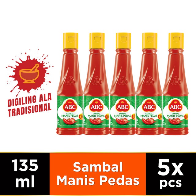 

ABC Sambal Manis Pedas 5 x 135 ml