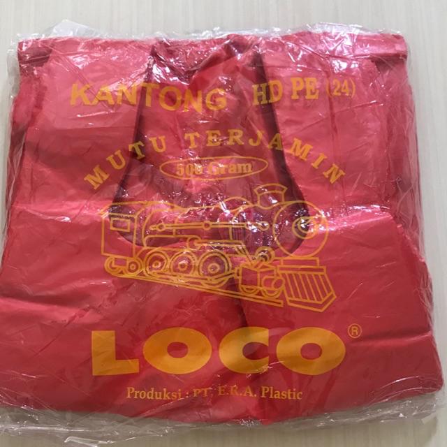 Plastik loco merah tebal 24,28,35 ,40 (500gr)-24x40