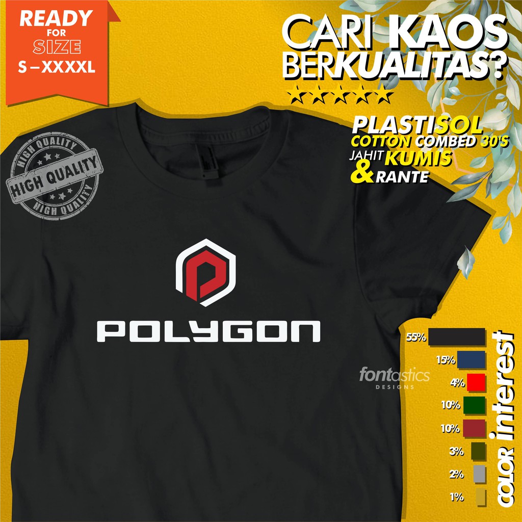 Jual KAOS POLYGON SEPEDA FIXIE BIKE MINION BALAP CUSTOM LIPAT PLASTISOL SATUAN LUSINAN SABLON 