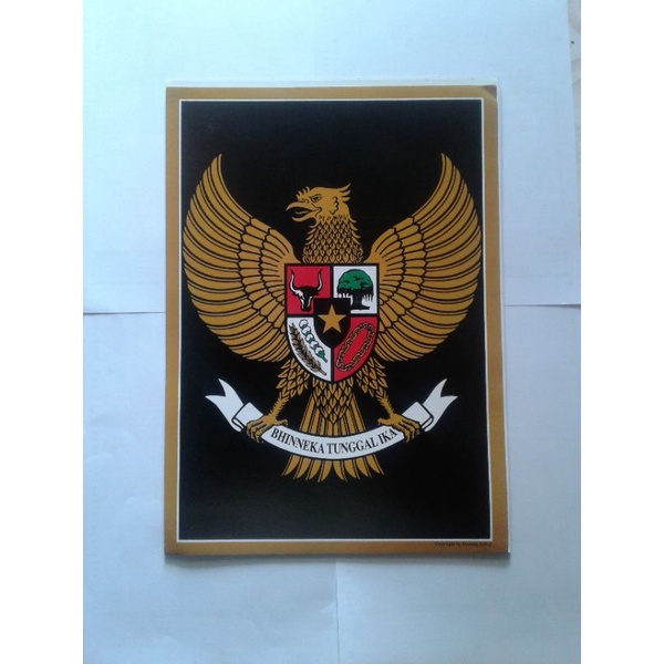 poster edukasi gambar Garuda Pancasila full
