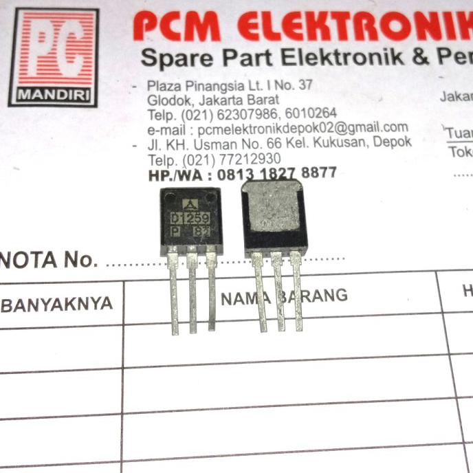D1259 2Sd1259 D 1259 2Sd 2 Sd1259 Tr Original Transistor To220 To-220 Pcmelebik54 Juara