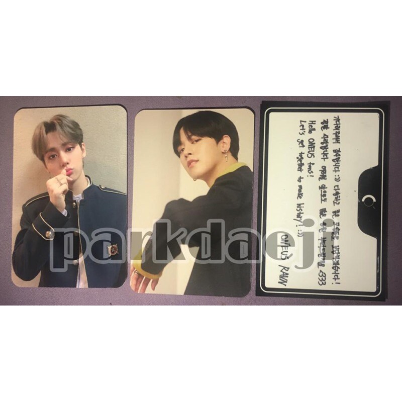 (BACA DESKRIPSI) Photocard Official Oneus Hwanwoong Ravn