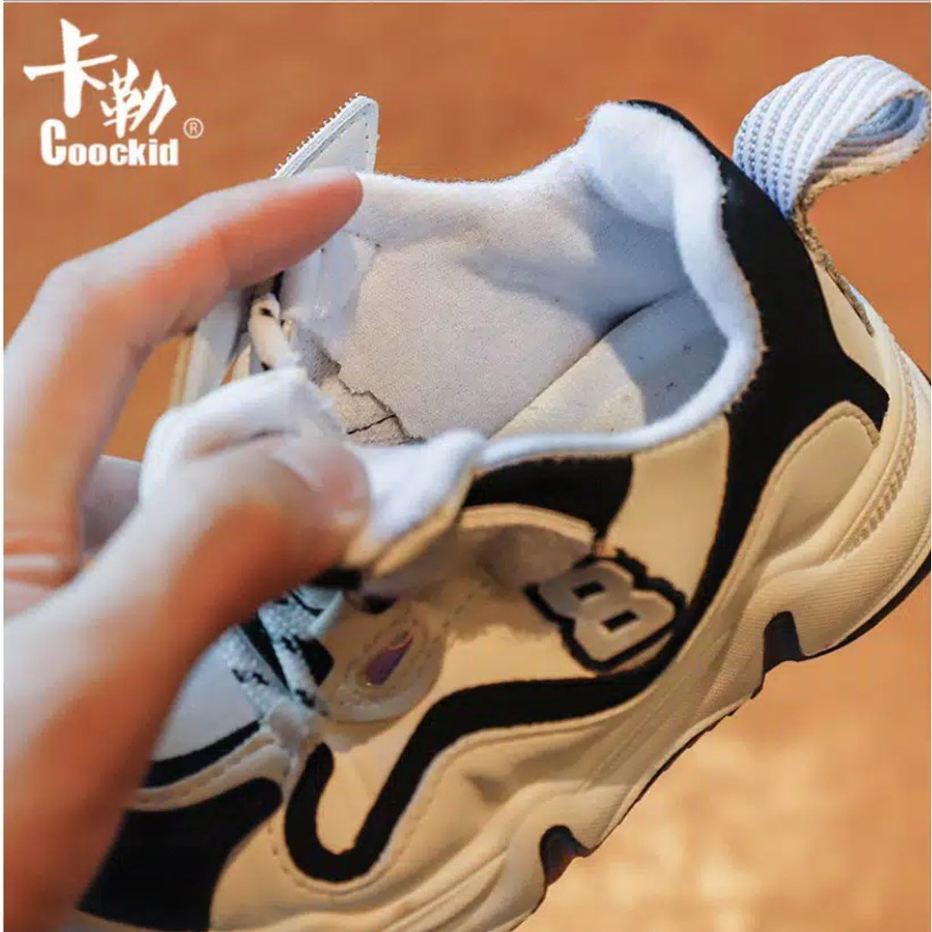 Sepatu Anak INFINITY BLACK Sneakers Anak Usia 3-8 Tahun