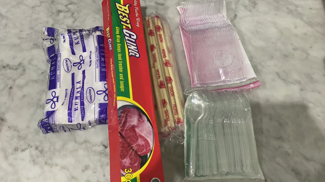 Garpu Makan Plastik Panjang Bening Transparan Tebal Fim Mantap Bks