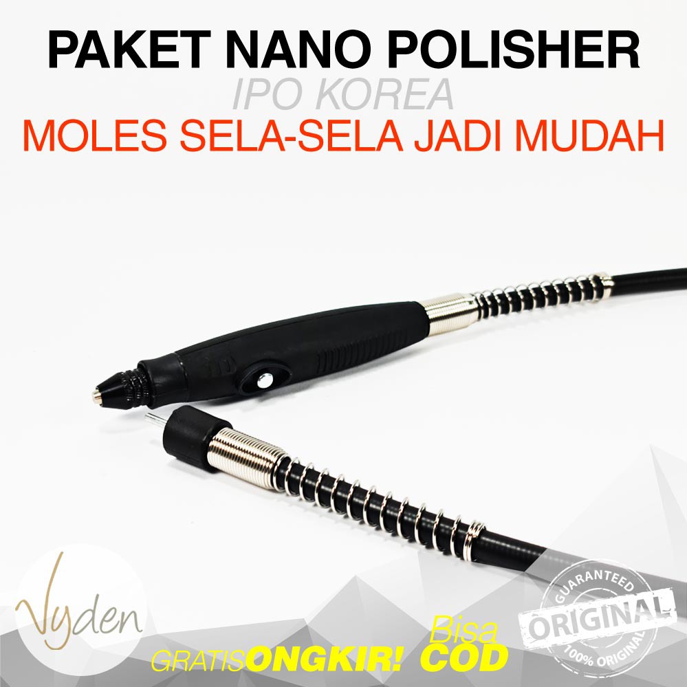 IPO Nano Polisher Kit poles area susah dijangkau Lekukan Sempit Interior Rotary Polisher Motor Mobil