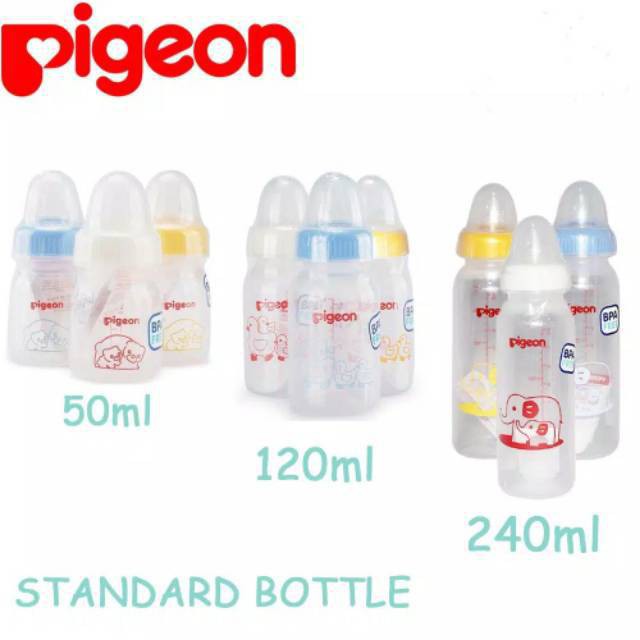 Botol Susu Pigeon 50 ml / 120 ml / 240 ml