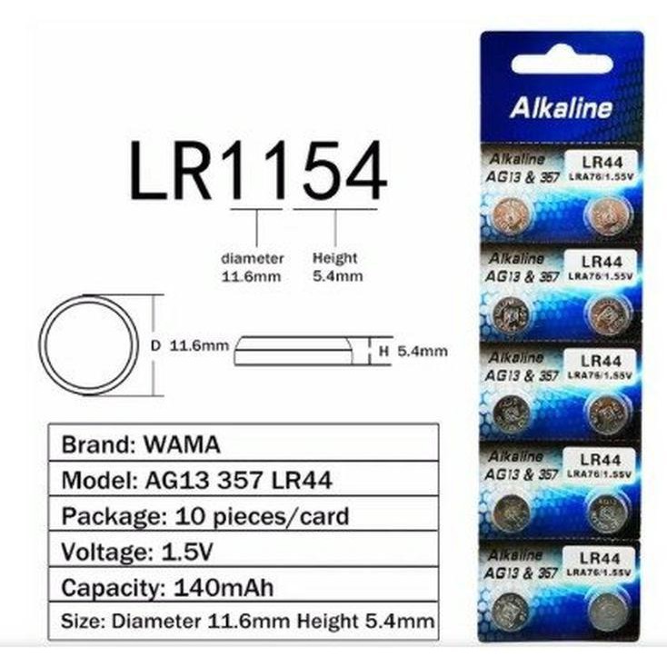 Batre Kancing Ag13 Battery Lithium Lr44 Baterai Jam Tangan 357 Button Cell Shopee Indonesia