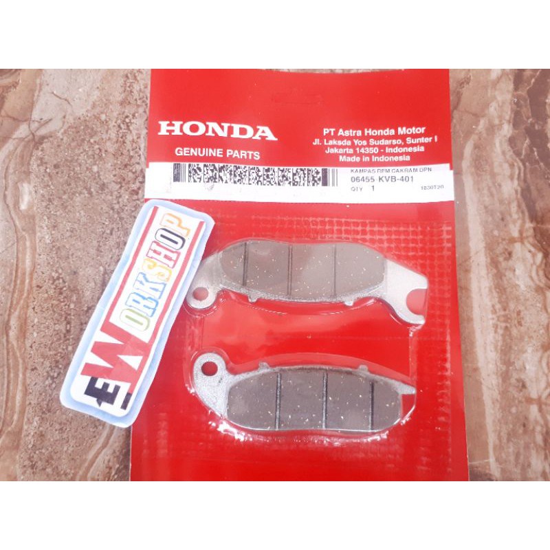 Kampas Rem Cakram depan - CRF150 CRF 150 L 150L PCx 150 New ABS Asli Honda 06455KVB401