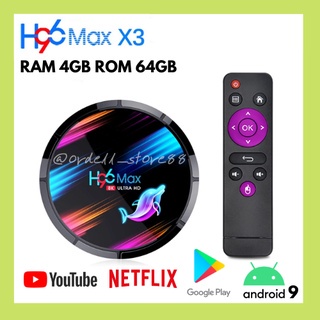 H96 Max X3 4GB/64GB Android 9.0 WiFi Dual Band Tv Box Amlogic S905X3