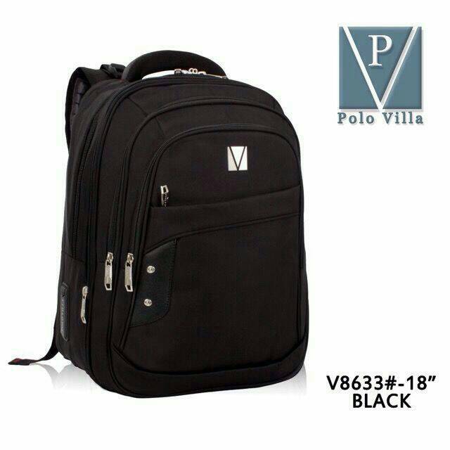 tas ransel laptop kuliah import polo villa 8633