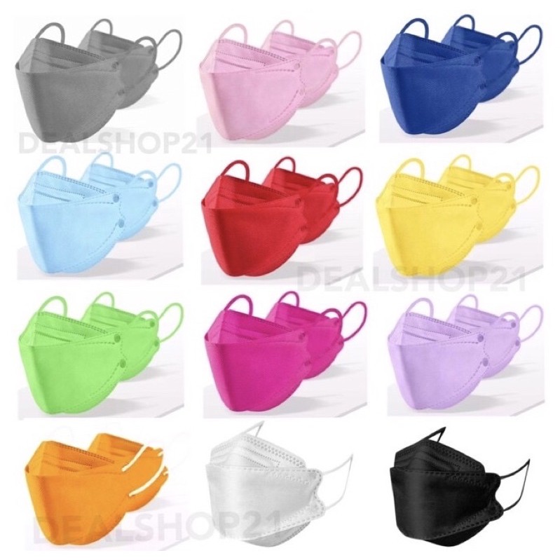 Masker Sensi Convex dan KF94 Earloop (Telinga) dan Headloop (Hijab) Isi 10Pcs/ Pack Warna-Warni