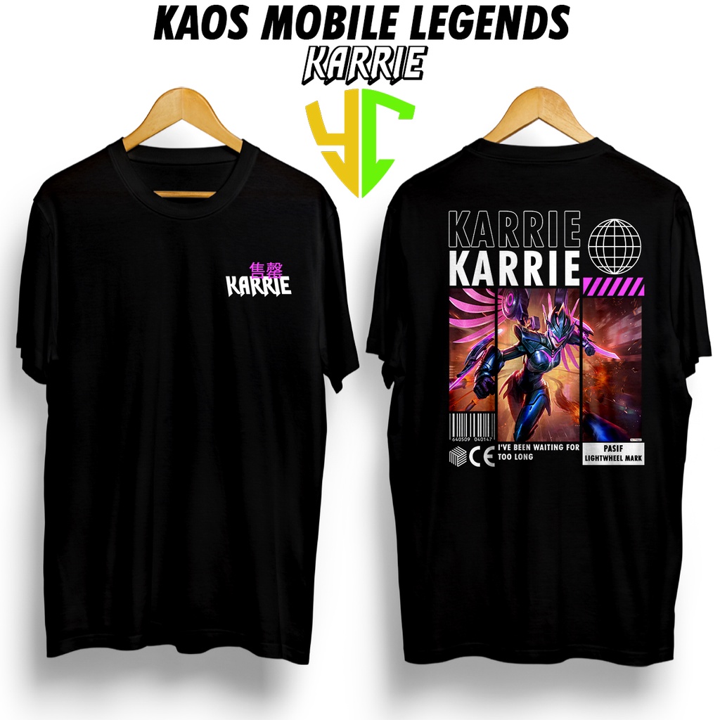YC Kaos StreetWear Hero ML (KARRIE EPIC) Bisa Request Hero, Kaos Pendek Pria Kaos Premium Kaso Stree