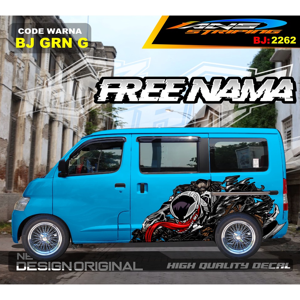 STIKER MOBIL GRANMAX / VARIASI STIKER MOBIL LUXIO / STICKER DECAL BODY SAMPING MOBIL / STIKER MOBIL