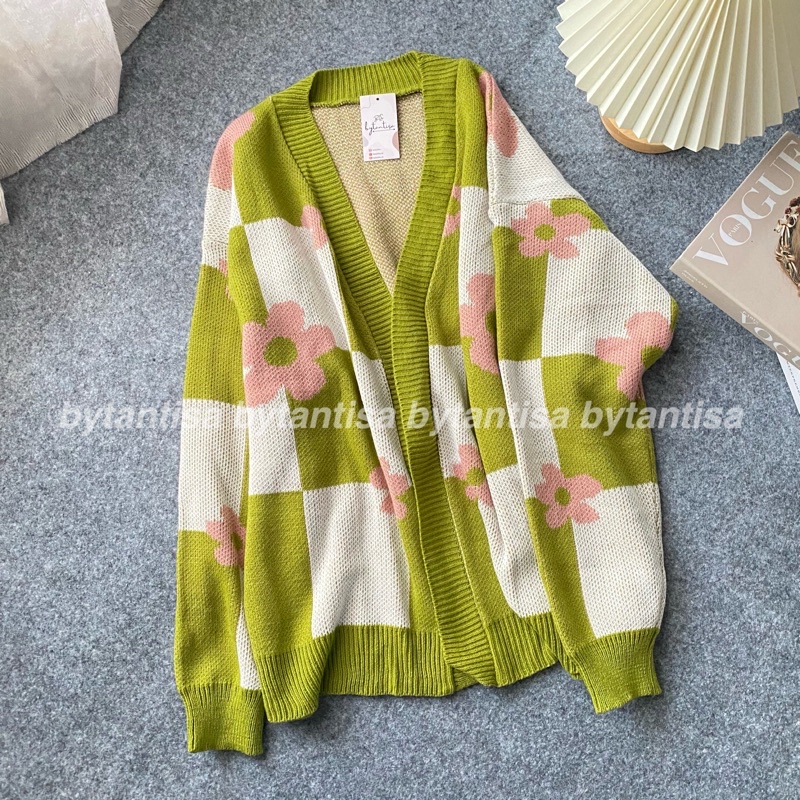 femia flower cardy - Cardigan Wanita Terbaru