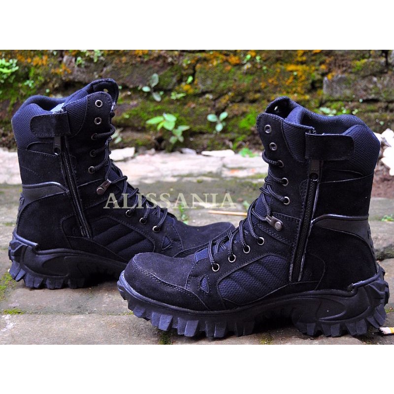 SEPATU BOOTS DELTA TINGGI TERBARU SAFETY UJUNG BESI KERJA LAPANGAN