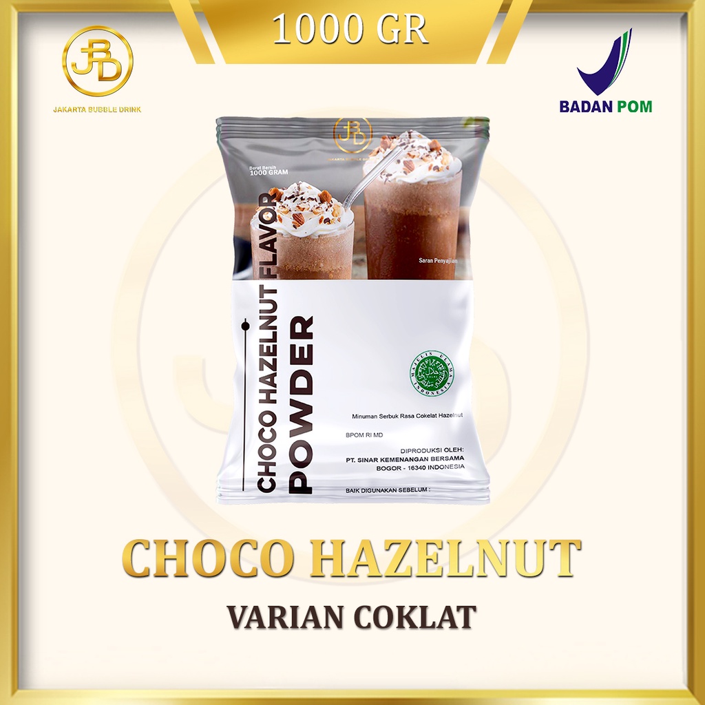 Bubuk Minuman Premium CHOCO HAZELNUT -Jakarta Bubble Drink | BPOM&amp;HALAL