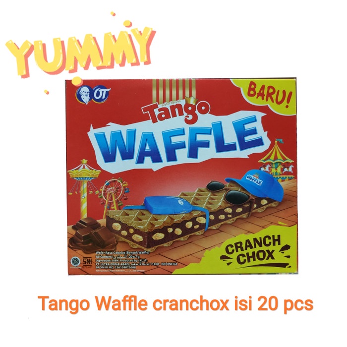 

Wafer-Biskuit- Waffle Tango Cranch Chox. Isi 20Pcs -Biskuit-Wafer.