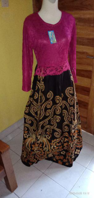 Maura Couple - Sania Ruffle Batik Couple Ori Ndoro Jowi Garansi Termurah Shopee - Batik Modern Solo