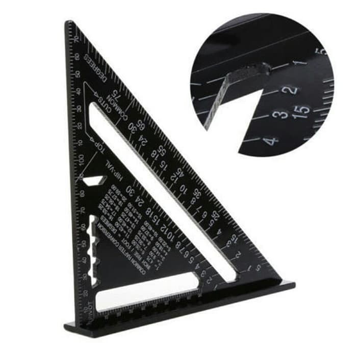 

DSA Speed Square 7 inch Penggaris Segitiga Siku Sudut Woodworking .