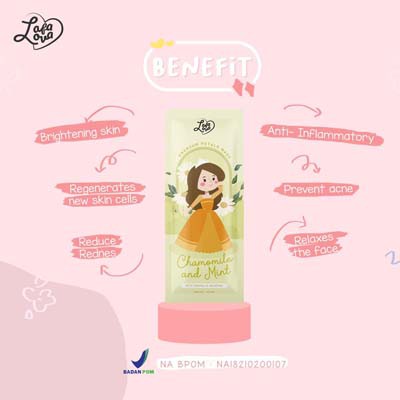 [RESMI]  [BPOM] LAFALOVA ORGANIK PETAL MUGWORT WITH VITAMIN E BEADS MASK 15gr