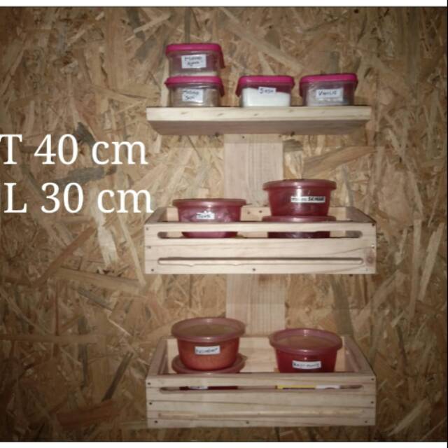 Tempat bumbu/kitchen set bumbu/tempat bumbu dapur/rak bumbu/tempat bumbu kayu/rak susun/tempat bumbu