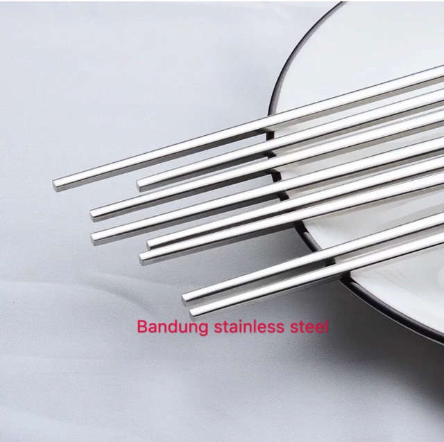 Sus 304 Sendok sumpit Korea chopstick spoon korean stainless steel