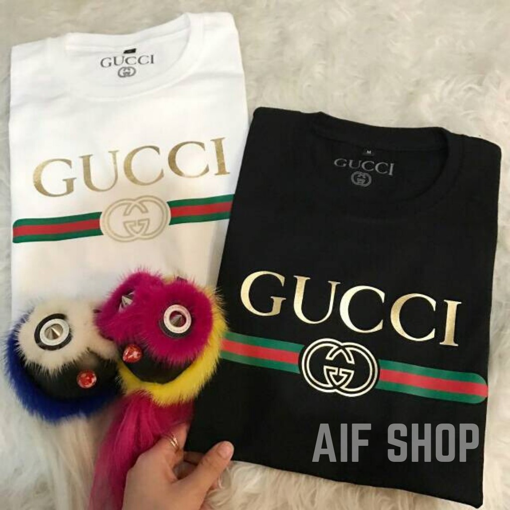  Kaos  Gucci  Classic Polos  Pakaian Wanita Atasan Tumblr Tee 