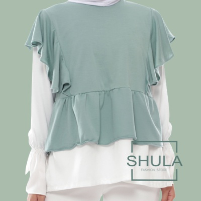 ATASAN WANITA MUSLIM BLOUSE KAOS TUNIK SHULA BORA