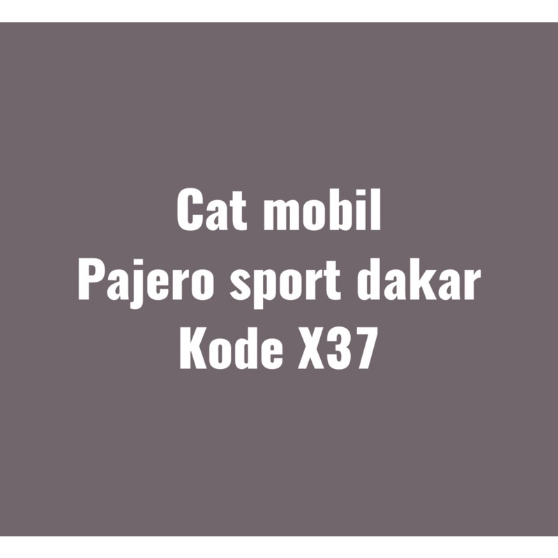 Cat mobil Pajero Sport Dakar X37