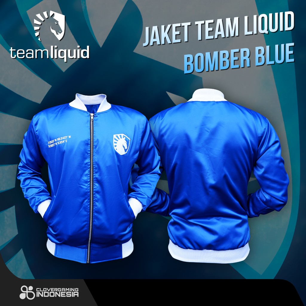 Jaket Team Liquid Bomber Blue - Apparel Gaming Esports