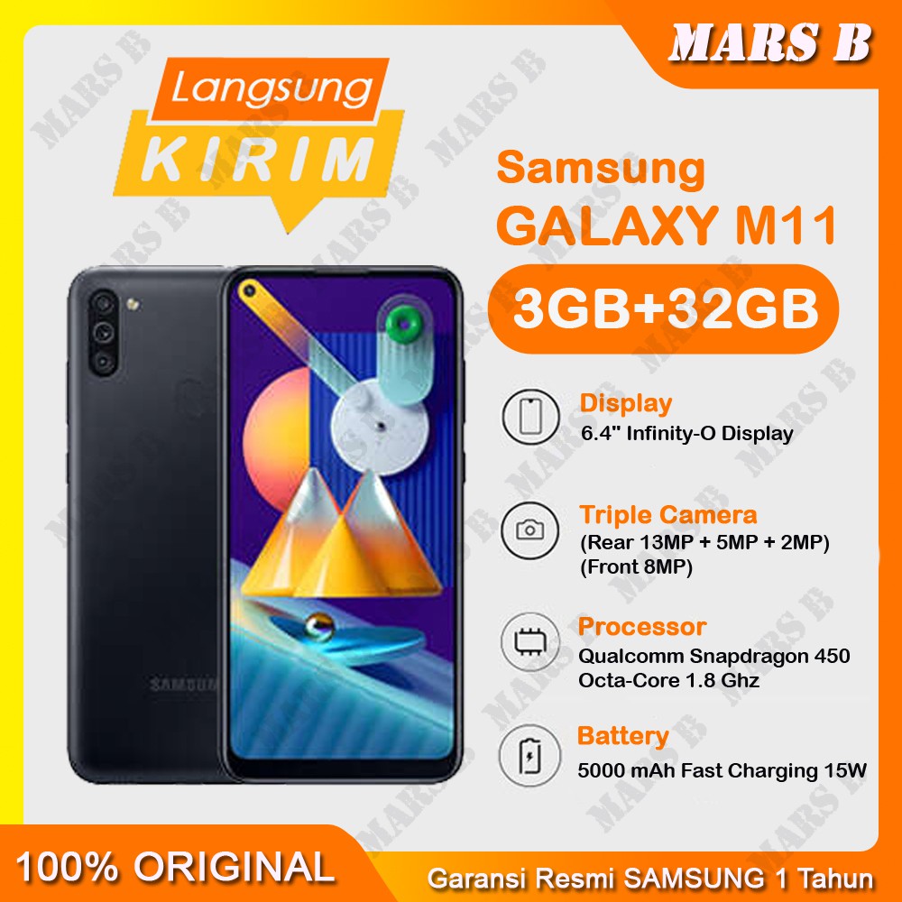 Samsung Galaxy M11 [ 3GB/32GB ] - Garansi Resmi | Shopee