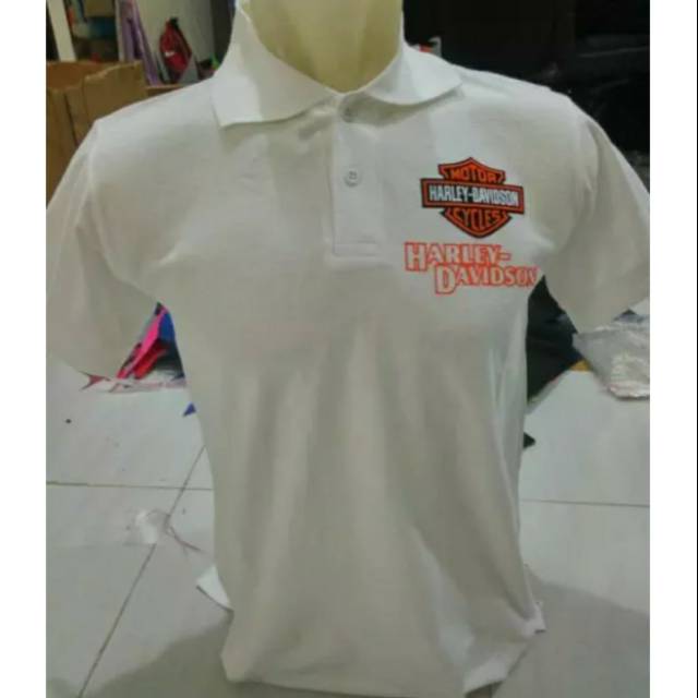 Polo Shirt Kaos Kerah Baju Harley Davidson