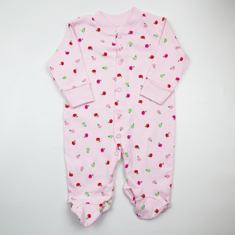 Sleepsuit motif apple r bahan lembut 100% cotton