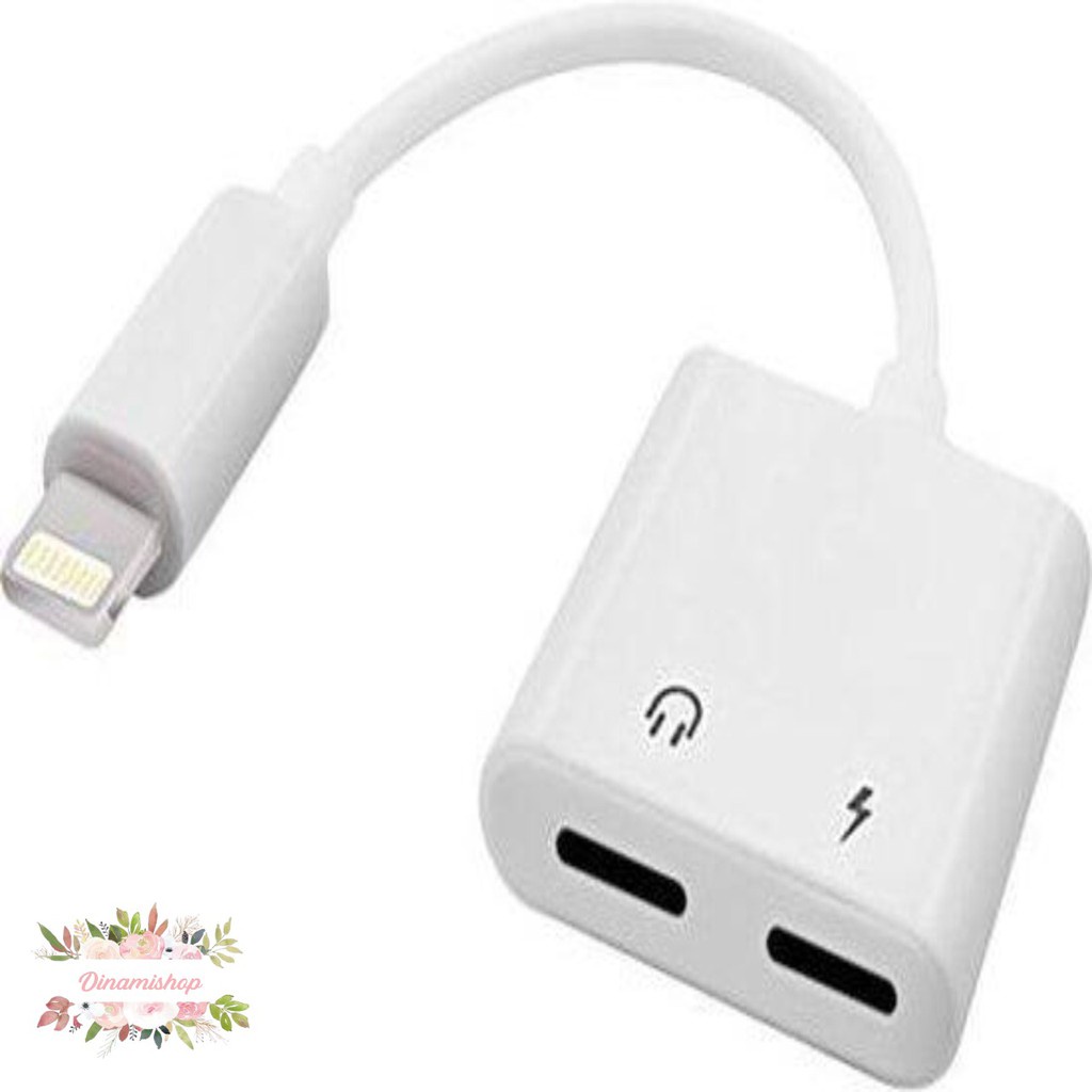 J008 Dual connector conventer ligthning audio for i PONEE 7 7+ 8+ x xr xs max 11 pro max DS1601