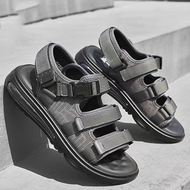 Sandal Slide Sepatu Pria Stripe Belakang Sandal Cowok Trendy Keren Kekinian Sandal Fashion Hangout Bagus