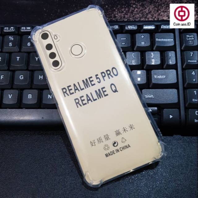 Soft Case REALME 5 PRO Anti Crack Case - silikon casing transparan HD