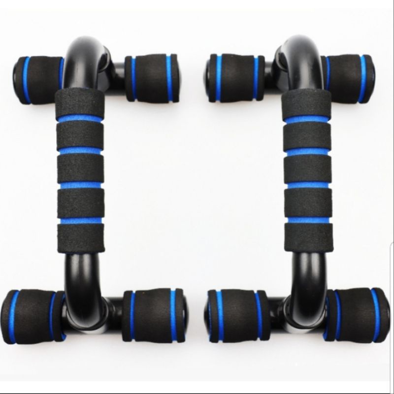 Set Alat Gym Fitness Roller PushUp Bar Jump Rope 6 in 1 Set Latihan Di rumah Home