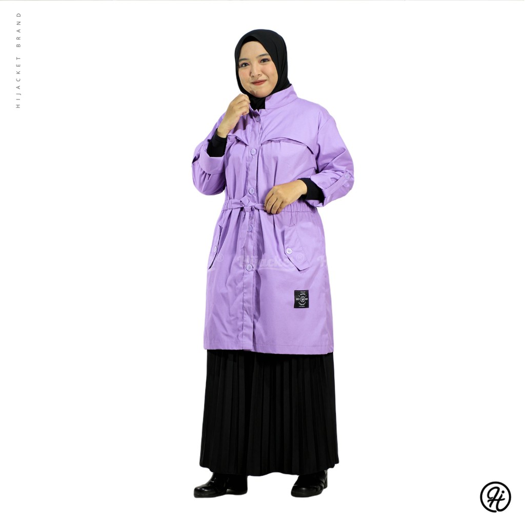 JAKET WANITA MUSLIMAH HIJACKET VALERIA / JAKET HIJABER / HIJAKE VALERIA-PURPLE